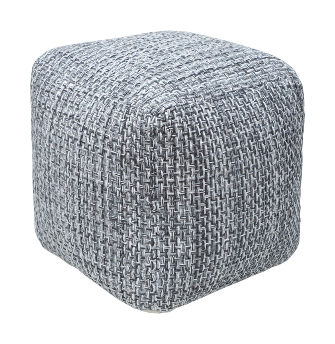 Puff algodón davu 45x45cm color gris