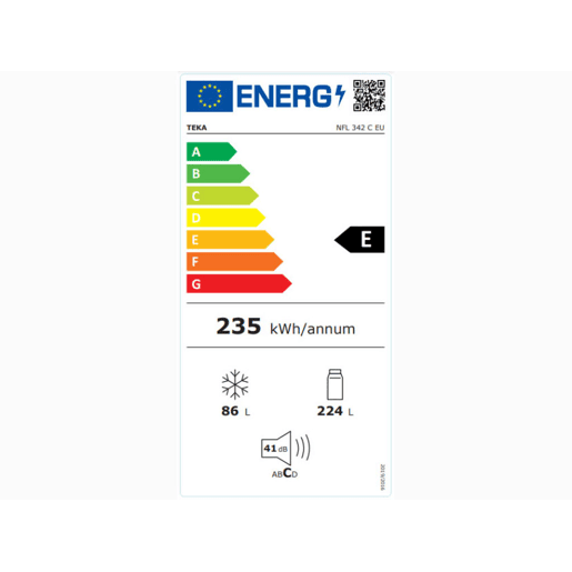 Combinado TEKA NFL 342 C EU 310 litros No Frost branco Combinado TEKA NFL 342 C EU 310 litros No Frost branco