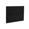 Cabeceira 120X120cm semipele preta VITORIA MOLAFLEX