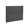 Cabeceira 110X120cm tecido rustic cinza escuro VITORIA MOLAFLEX