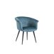 Silla de comedor RIZOS tapizada en tela Silla de comedor RIZOS tapizada en tela Azul
