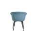 Silla de comedor RIZOS tapizada en tela Silla de comedor RIZOS tapizada en tela Azul