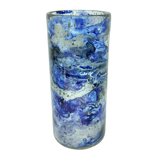 Vela LADK azul marca ECOANYA 18x8x8cm