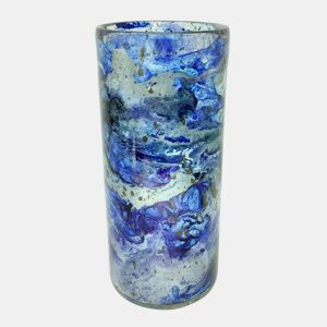 Vela LADK azul marca ECOANYA 18x8x8cm