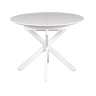 Mesa de cozinha extensível ELIPSE branca