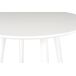 Mesa de cocina ARO fija MDF 80x80cm blanca Mesa de cocina ARO fija MDF 80x80cm blanca Blanco