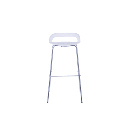 Banco alto STAR branco fixo 86,5cm de altura