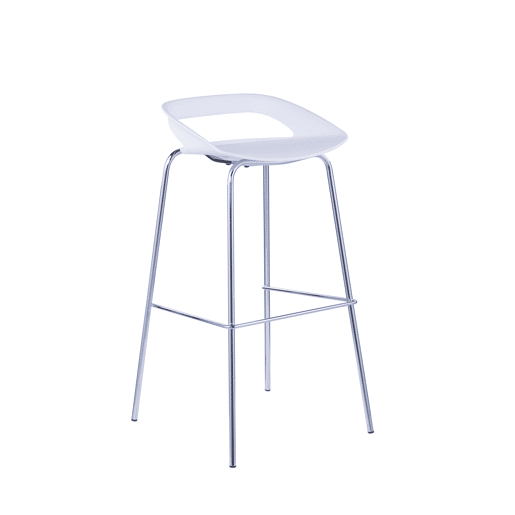 Banco alto STAR branco fixo 86,5cm de altura