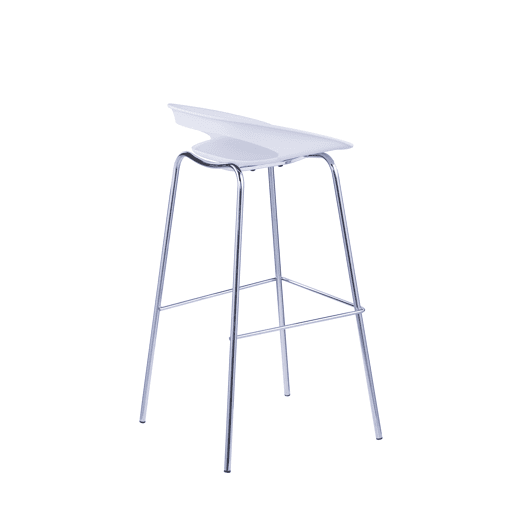 Banco alto STAR branco fixo 86,5cm de altura