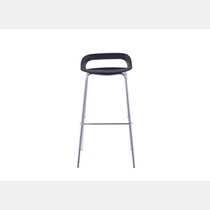 Banco alto STAR preto fixo 86,5cm de altura