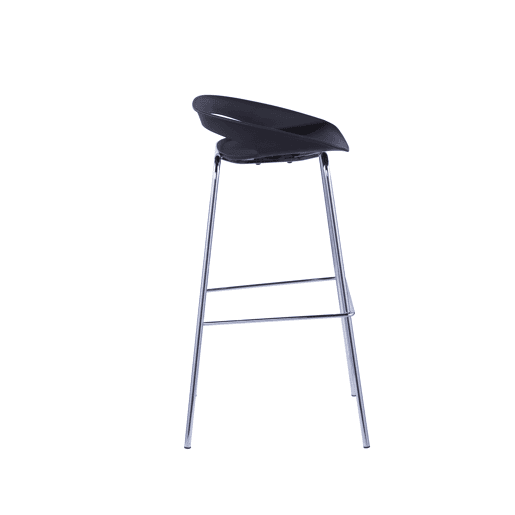 Banco alto STAR preto fixo 86,5cm de altura