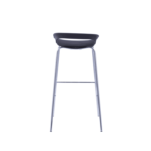 Banco alto STAR preto fixo 86,5cm de altura