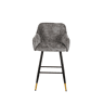 Banco alto ROYAL castanho fixo 94cm de altura