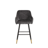 Banco alto ROYAL cinza escuro fixo 94cm de altura