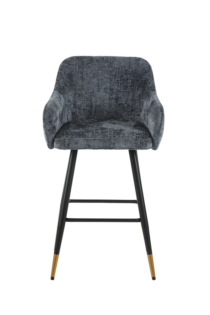 Taburete alto royal azul fijo 94cm de alto - conforama