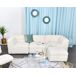 Chaise longue 3 plazas GINGER reversible blanca Chaise longue 3 plazas GINGER reversible blanca Blanco