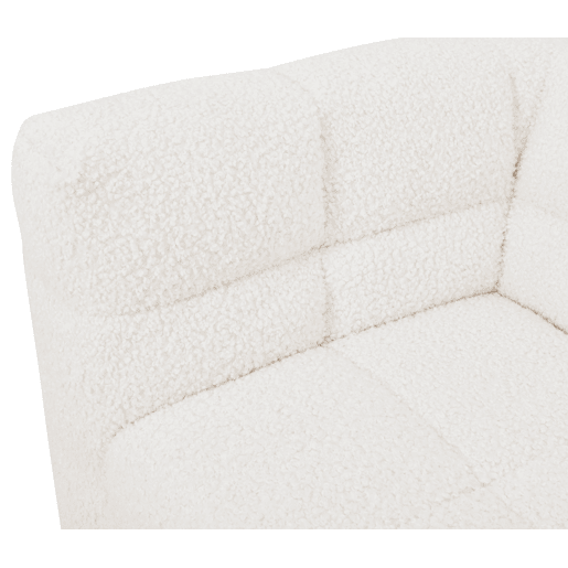 Chaise longue 3 lugares GINGER reversível branca