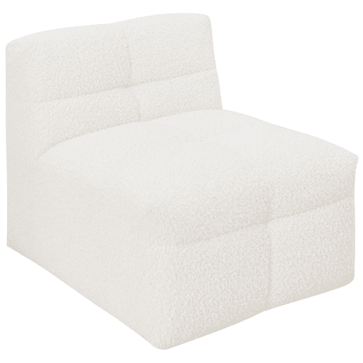 Chaise longue 3 lugares GINGER reversível branca