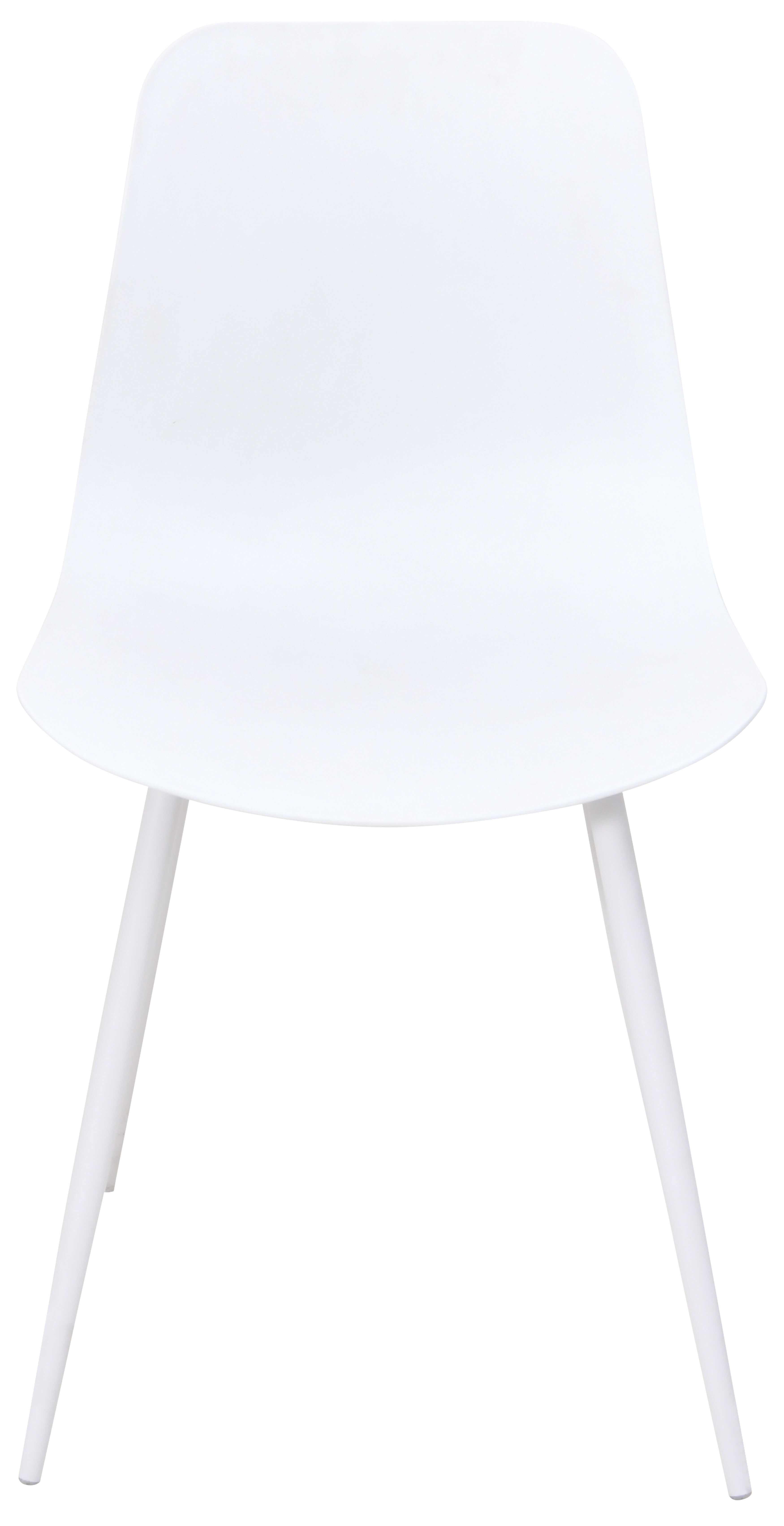 Silla de cocina FLAKE fija PP blanca