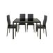 Conjunto de mesa con 4 sillas JET negro Conjunto de mesa con 4 sillas JET negro Negro