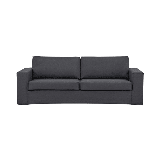 Sofá fixo 3 lugares JUNO cinza escuro Sofá fixo 3 lugares JUNO cinza escuro