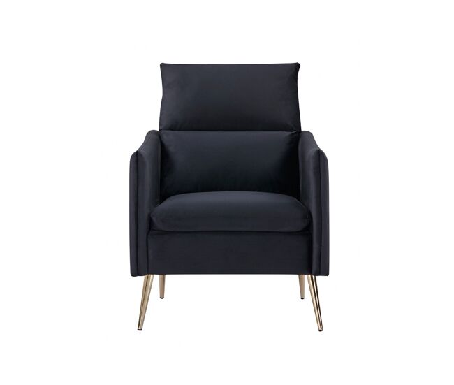 Sillón decorativo minerva negro