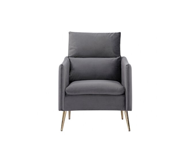 Sillón decorativo minerva gris