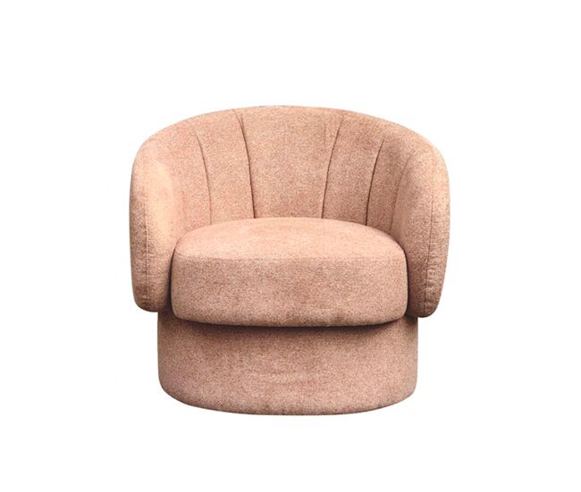 Sillón decorativo mely color rosa