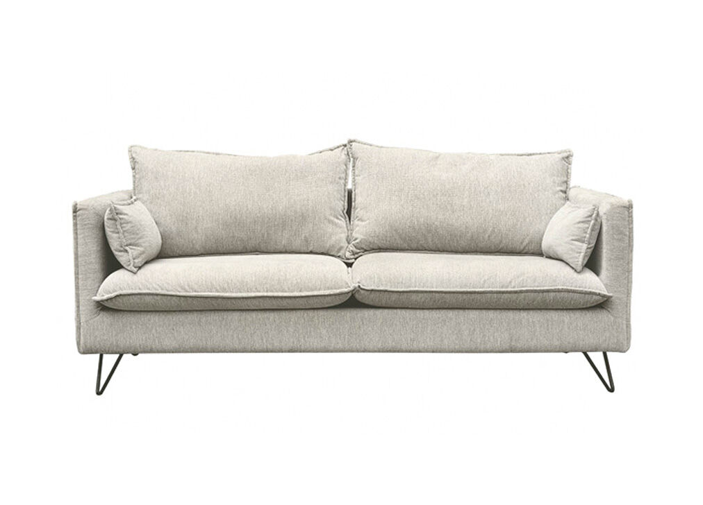 Sofá CHRONOS 3 plazas fijo gris claro