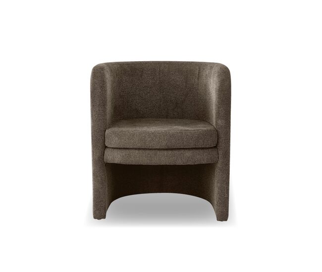 Sillón decorativo hebe color marrón