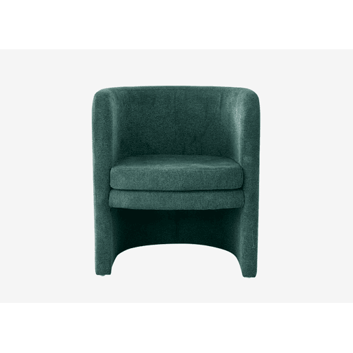 Cadeirão decorativo HEBE verde escuro