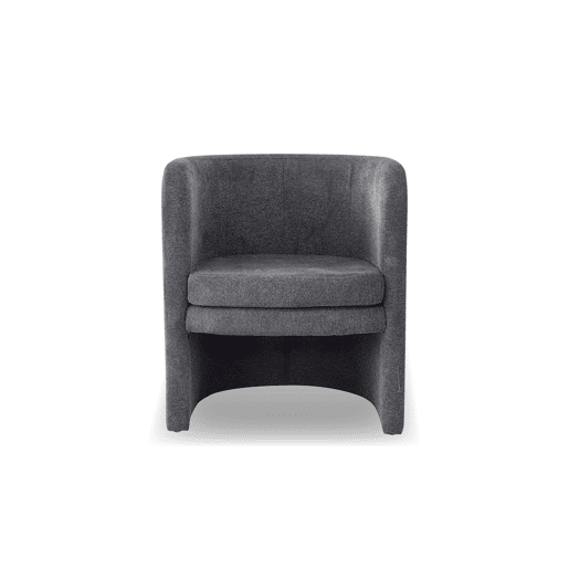 Cadeirão decorativo HEBE cinza escuro