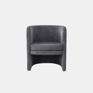 Cadeirão decorativo HEBE cinza escuro