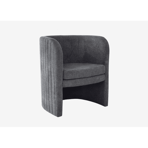 Cadeirão decorativo HEBE cinza escuro