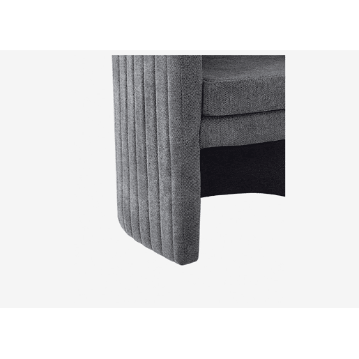 Cadeirão decorativo HEBE cinza escuro