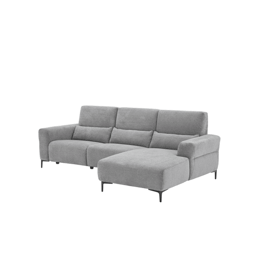 Chaise longue relax 4 lugares relax elétrica dereita cinza