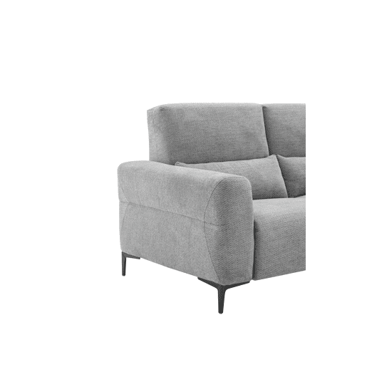 Chaise longue relax 4 lugares relax elétrica dereita cinza