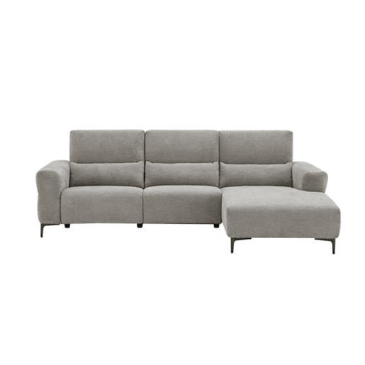Chaise longue relax 4 lugares elétrica LEANIS dereita bege Chaise longue relax 4 lugares elétrica LEANIS dereita bege