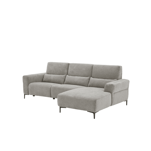 Chaise longue relax 4 lugares elétrica LEANIS dereita bege Chaise longue relax 4 lugares elétrica LEANIS dereita bege