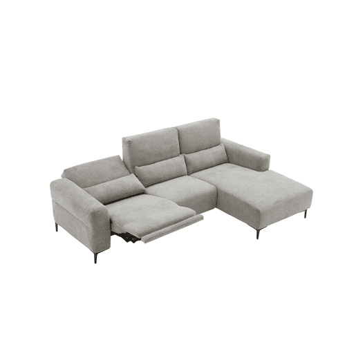 Chaise longue relax 4 lugares elétrica LEANIS dereita bege Chaise longue relax 4 lugares elétrica LEANIS dereita bege