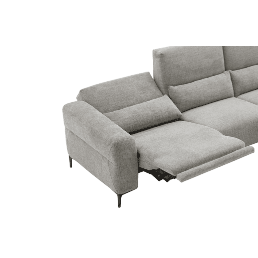 Chaise longue relax 4 lugares elétrica LEANIS dereita bege Chaise longue relax 4 lugares elétrica LEANIS dereita bege