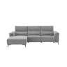 Chaise longue relax 4 lugares relax elétrica esquerda cinza