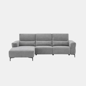 Chaise longue relax 4 lugares relax elétrica esquerda cinza