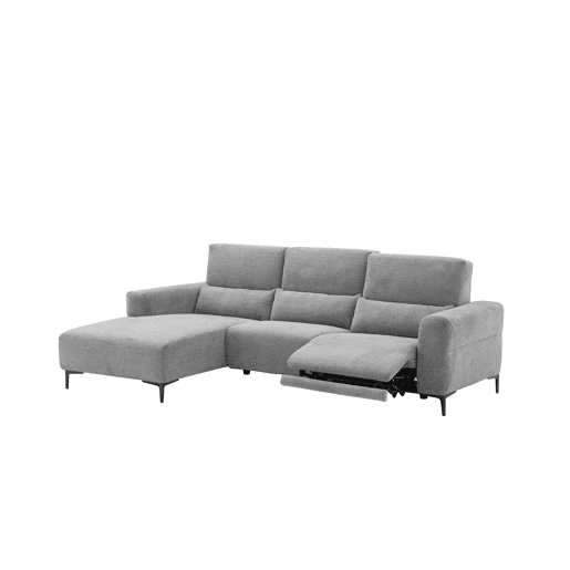 Chaise longue relax 4 lugares relax elétrica esquerda cinza