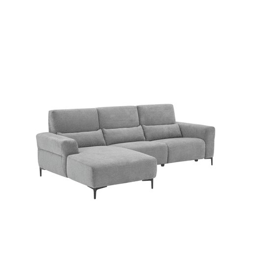 Chaise longue relax 4 lugares relax elétrica esquerda cinza
