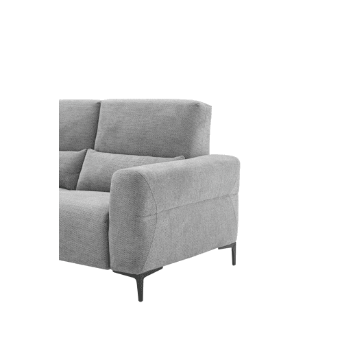 Chaise longue relax 4 lugares relax elétrica esquerda cinza