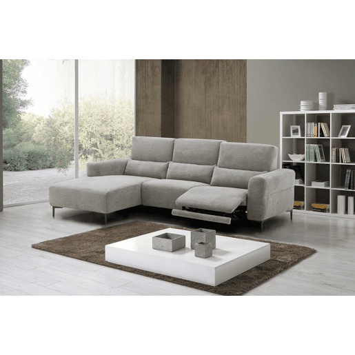 Chaise longue relax 4 lugares relax elétrica esquerda bege