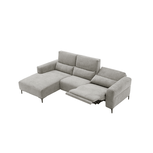 Chaise longue relax 4 lugares relax elétrica esquerda bege