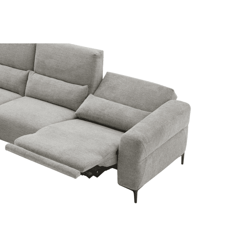 Chaise longue relax 4 lugares relax elétrica esquerda bege