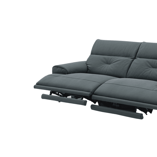 Sofá SIARA 3 lugares relax elétrico cinza